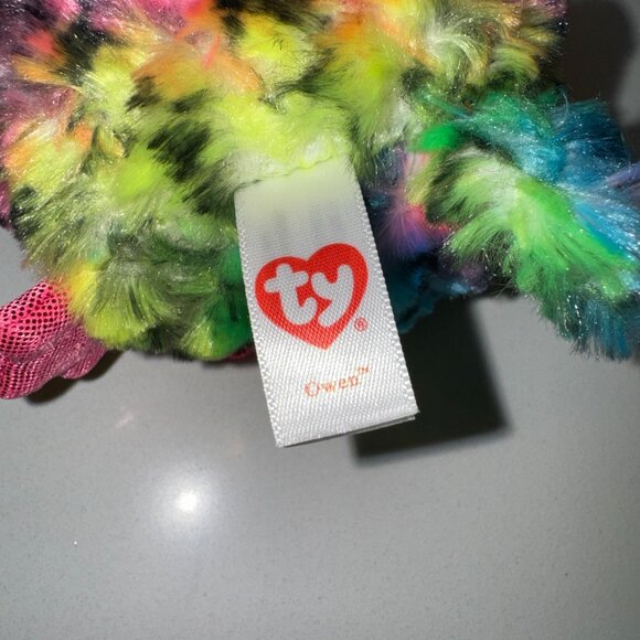 LOT of 6 TY Beanies OWLs Birds - Picture 9 of 9